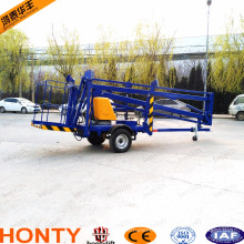 2016 CE ISO remorque monté spider boom lift remorquable boom lift / man lift / sky table élévatrice avec moteur diesel